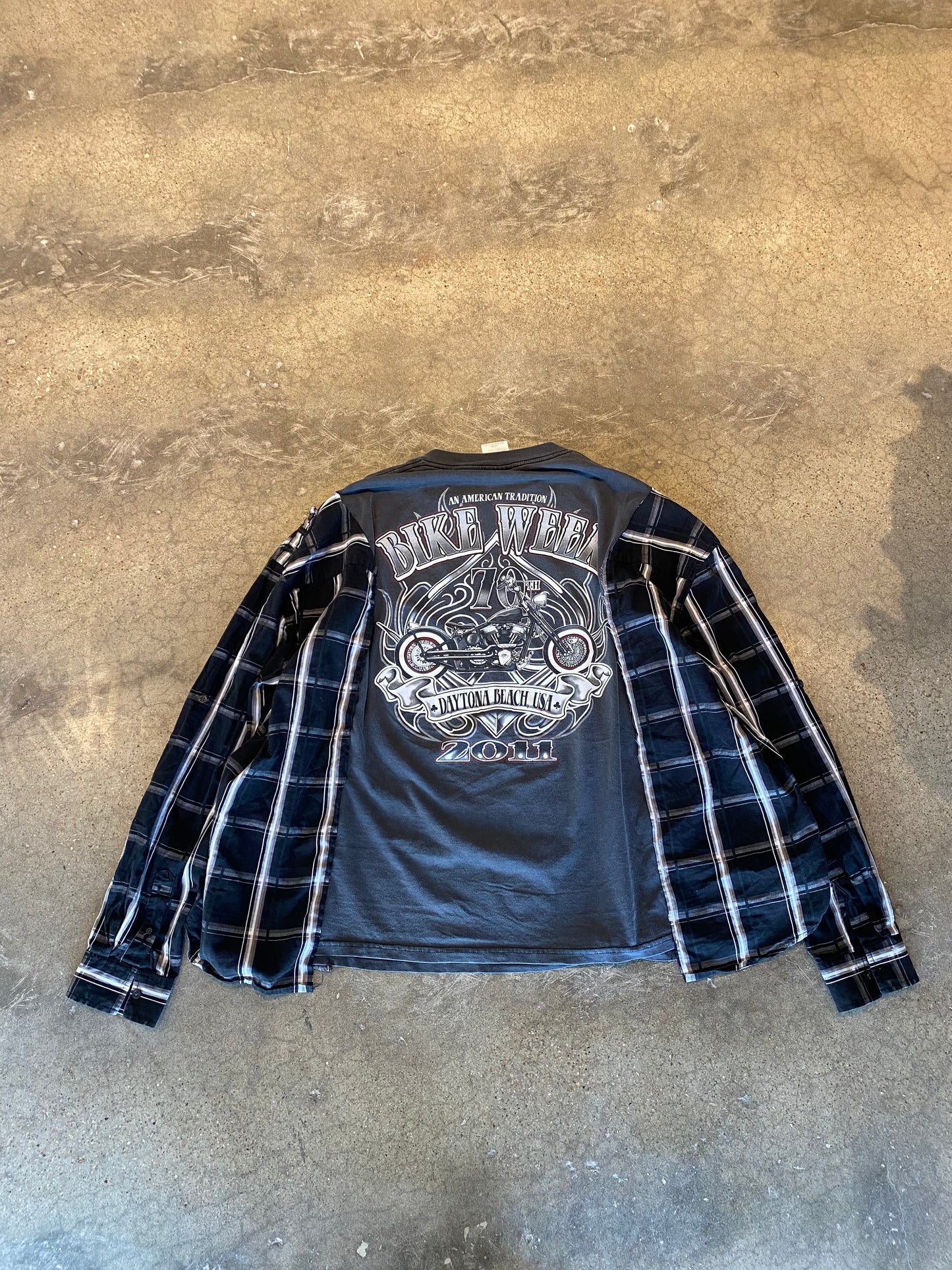 Charcoal Bike Week Flannel