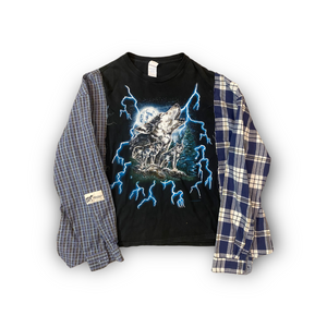 American Thunder Wolf Flannel